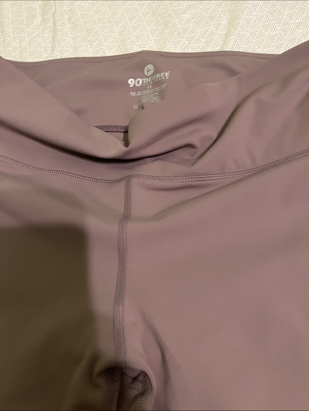 90 Degree By Reflex Dusty Mauve Flare Workout Leggings